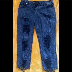 Edgy night out Rip jeans